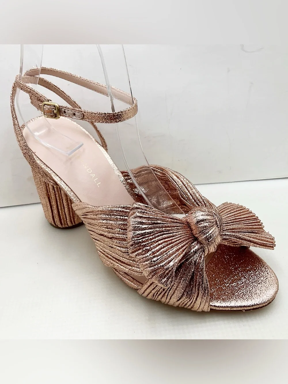 🆕{Loeffler Randall} Camellia Dune Metallic Copper Sandals